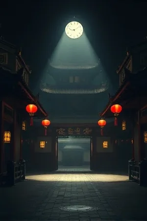雾港第七码头图文解析封面，码头夜雾与货轮剪影